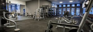 Zweiter Freihantelbereich des Aachener Fitnessstudios WOF30 Pur Aachen