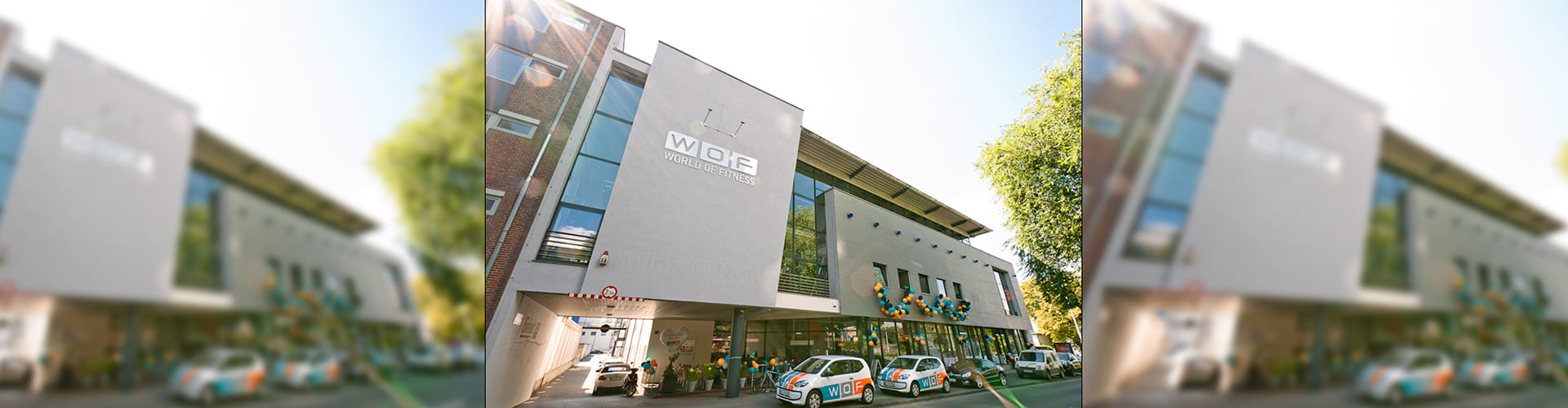 Das WOF3 Fitnessstudio in Aachen Roermonderstraße von außen