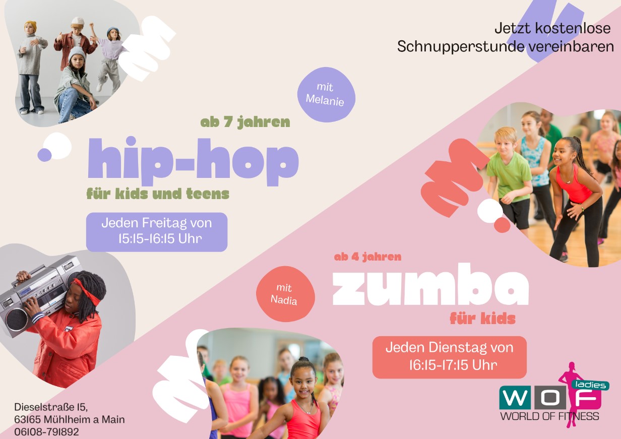 HIP HOP & ZUMBA FÜR KIDS IM WOF 22